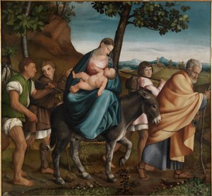 The Flight Into Egypt by Jacopo Bassano