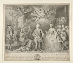 Ferdinand VI and His Queen Maria Barbara of Braganza with Scarlatti and the Celebrated Italian Castrato Farinelli