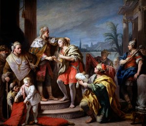 Joseph before Pharaoh by Jacopo Amigoni