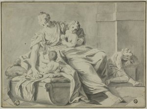 Mother and Three Children by Jacopo Amigoni