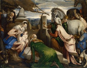 The Adoration of the Magi, c1555 by Jacopo Bassano il vecchio