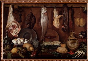 Storeroom with Food and Tableware by Jacopo Chimenti Empoli
