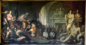 Cosimo I de Medici Receiving Pope Pius V by Jacopo Ligozzi