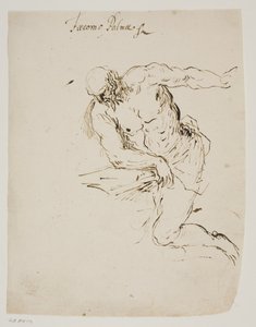 Kneeling St Jerome Reading by Jacopo Palma