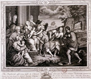 The Shepherds Offering Gifts to Christ by Jacopo Palma