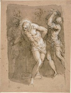 Study for the Flagellation of Christ by Jacopo Palma il Giovane