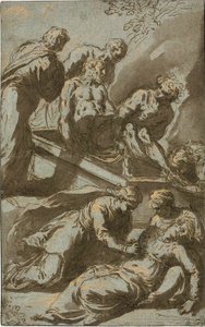 The Entombment of Christ by Jacopo Palma il Giovane