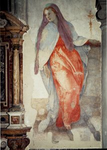 Annunciation (detail) by Jacopo Pontormo