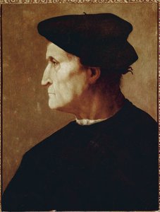 Profile portrait of Francesco da Castiglione by Jacopo Pontormo