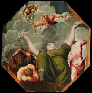 Apollo and Diana Punishing Niobe by Killing her Children by Jacopo Robusti Tintoretto