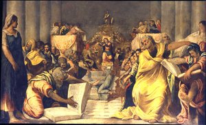 Christ Among the Doctors by Jacopo Robusti Tintoretto