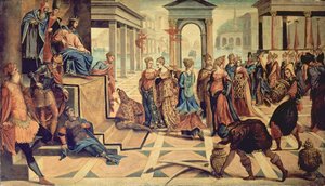 Solomon and the Queen of Sheba by Jacopo Robusti Tintoretto