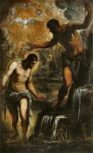 The Baptism of Christ by Jacopo Robusti Tintoretto