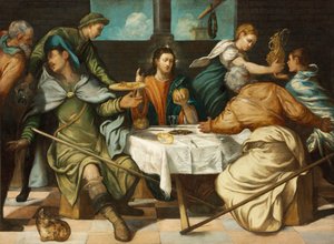 The Supper at Emmaus by Jacopo Robusti Tintoretto