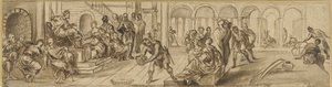 Solomon and the Queen of Sheba by Jacopo Robusti after Tintoretto