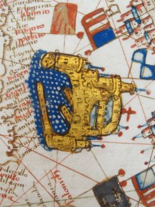 Renaissance map of Europe, Jacopo Russo (after) 1528