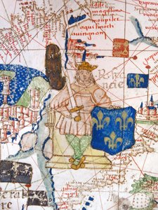 Renaissance map of Europe, Jacopo Russo (after) 1528 by Jacopo Russo