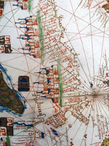 Renaissance map of Europe (after Jacopo Russo), 1528