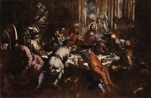Last Supper (study for San Trovaso Last Supper) by Jacopo Tintoretto