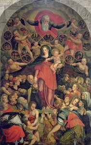 Madonna of the Rosary by Jacopo Zucchi