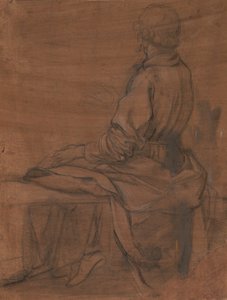 Seated Man Seen from Behind by Jacopo da Empoli