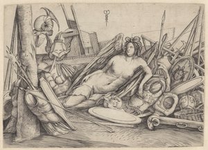 Victory Reposing amidst War Trophies by Jacopo de