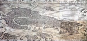 Grande Pianta Prospettica - Venice, c.1500 by Jacopo de Barbari