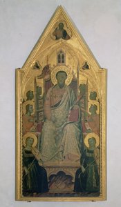 St. Bartholomew Enthroned with Angels by Jacopo del Casentino