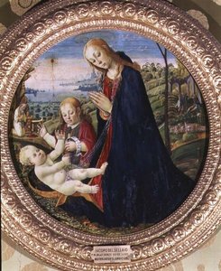 Adoration of the Christ Child by Jacopo del Sellaio