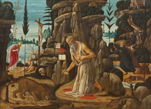 The Penitent St Jerome by Jacopo del Sellaio