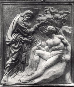 Creation of Adam, Panel from the Porta Magna, c.1430 by Jacopo della Quercia