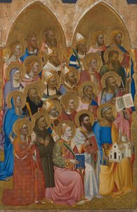 Adoring Saints from the San Pier Maggiore Altarpiece by Jacopo di Cione