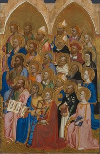 Adoring Saints (Wing of the San Pier Maggiore Altarpiece). 1370-71 by Jacopo di Cione