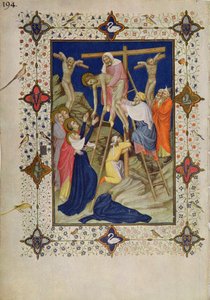 Hours of the Cross: Vespers, the Descent from the Cross by Jacquemart de Hesdin