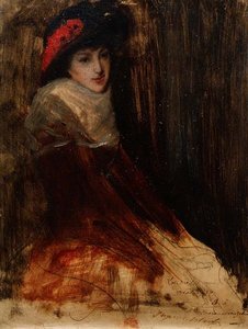 Study of a Young Girl by Jacques Emile Blanche