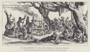 An Encampment of the First Gypsies in Central Europe by Jacques (after) Callot