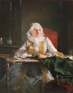 Portrait of Madame Crozat by Jacques Andre Joseph Camelot Aved