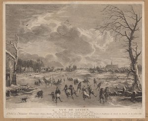 Winter View of Leiden by Jacques Bacheley