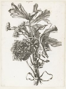 Bouquet with Wilted Tulips, Anemone, and Everlastings by Jacques Bailly (I)