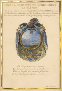 Escutcheon with a Landscape by Jacques Bailly