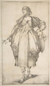 Gardener with a Basket on her Arm (from Hortulanae series)