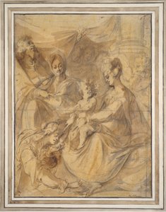 Holy Family with Saints Anne and Mary Magdalene by Jacques Bellange