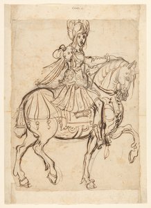 Commander on Horseback, Riding to the Right