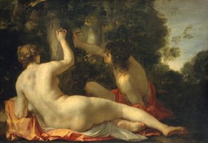Angelica and Medoro, possibly early 1630s by Jacques Blanchard