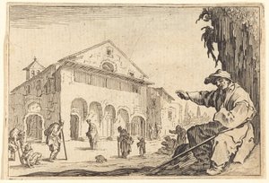 Almshouse by Jacques Callot
