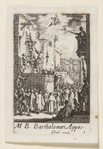 Bartholomew the Apostle (Bartholomaei Apost.) by Jacques Callot