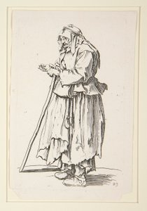 Beggar-woman receiving alms, from The Beggars