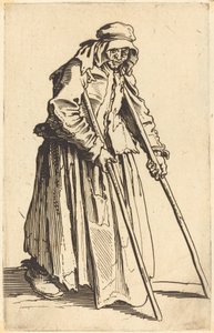 Beggar Woman with Crutches, c. 1622 by Jacques Callot
