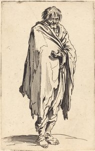 Beggar with Bare Head and Feet, c.1622 by Jacques Callot