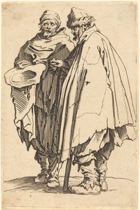 Blind Beggar and Companion by Jacques Callot